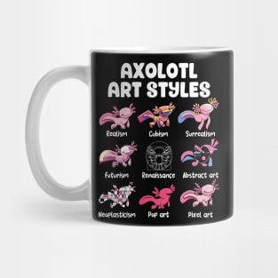 Axolotl Art Styles Mug